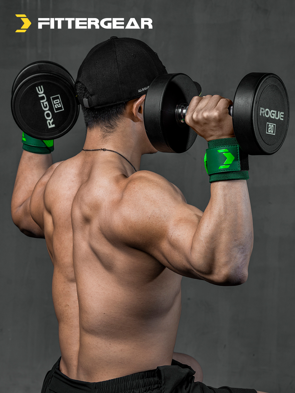 A. WRIST WRAPS GREEN