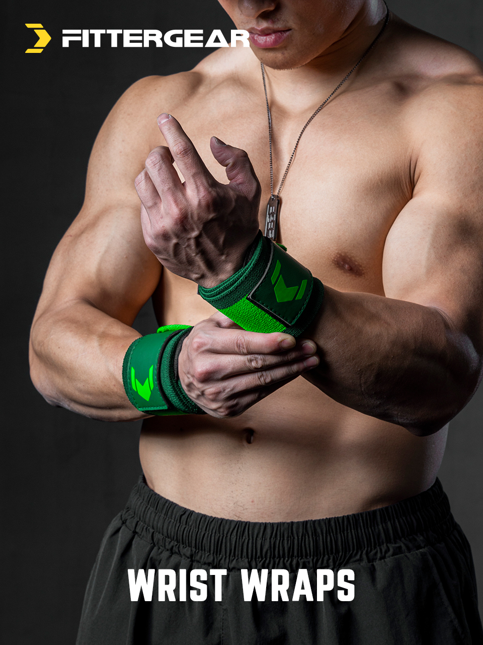 A. WRIST WRAPS GREEN