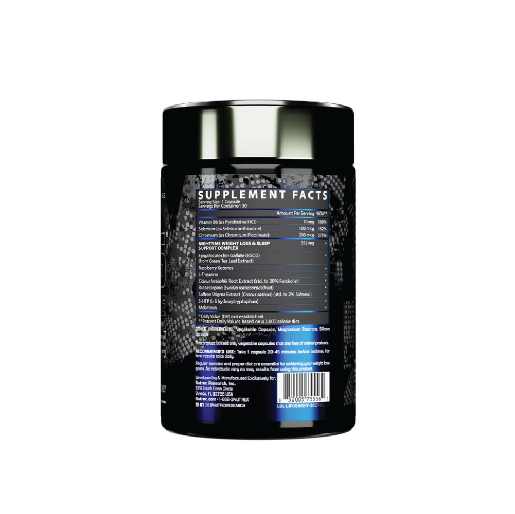 Nutrex Lipo-6 Black Nighttime UC 30 Capsules