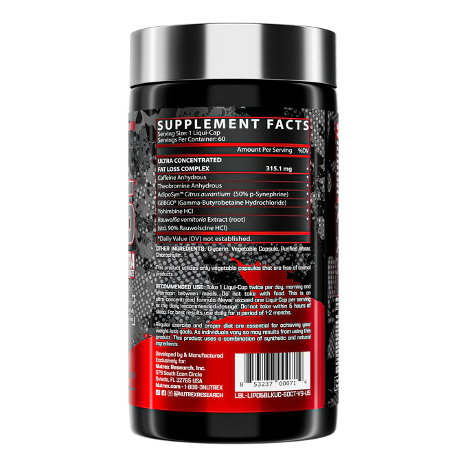 Nutrex Lipo-6 Black Ultra Concentrate 60 Capsules