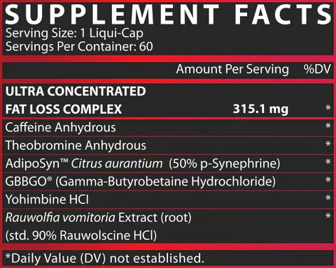 Nutrex Lipo-6 Black Ultra Concentrate 60 Capsules