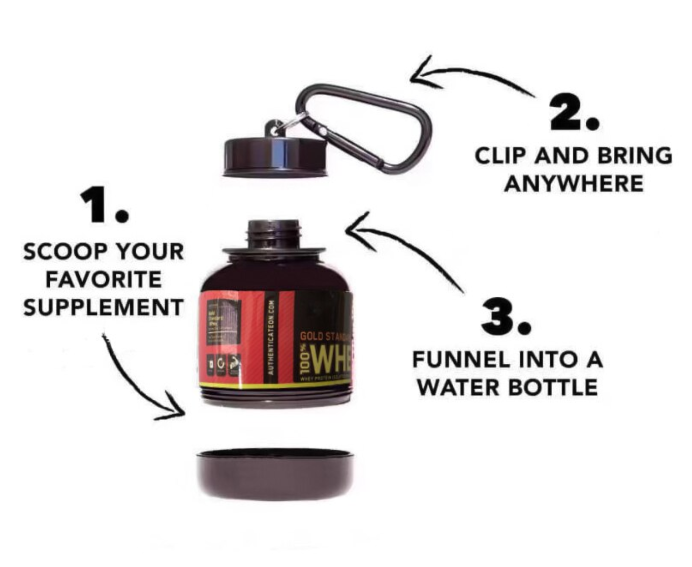 Protein Powder Container Portable