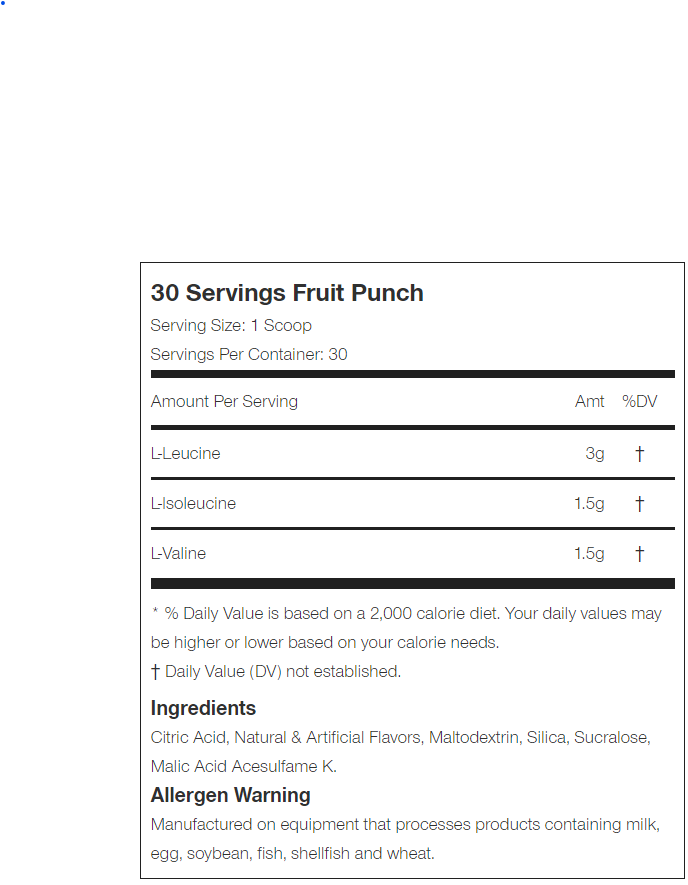 Nutrex BCAA 6000 30 Servings