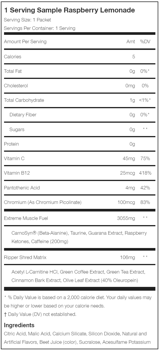 JNX Sports The Ripper 30 Servings