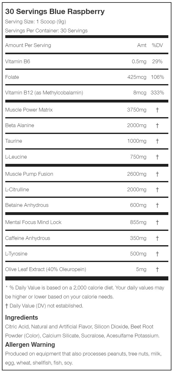 JNX Sports The Shadow 30 Servings