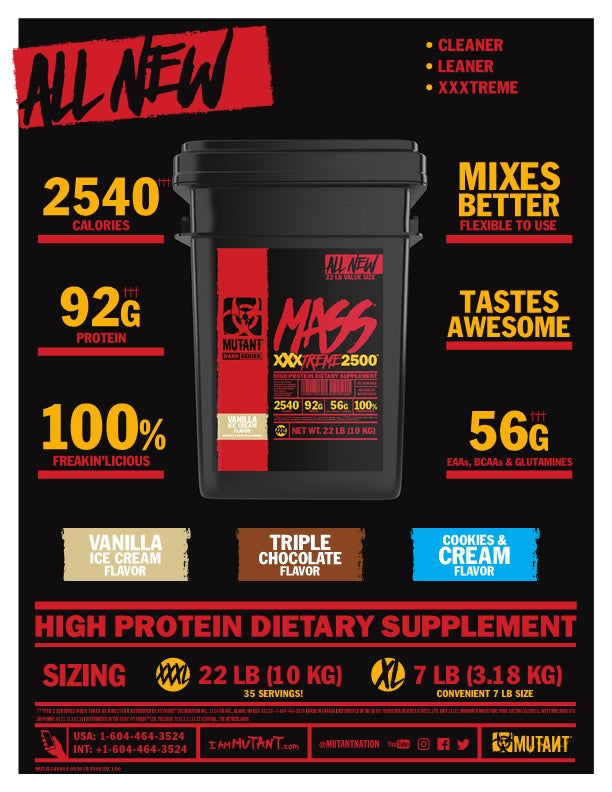 Mutant Mass Extreme 20lbs