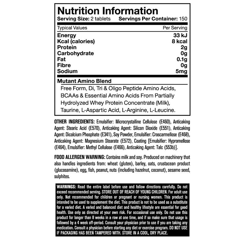 Mutant Amino 300 Tablets