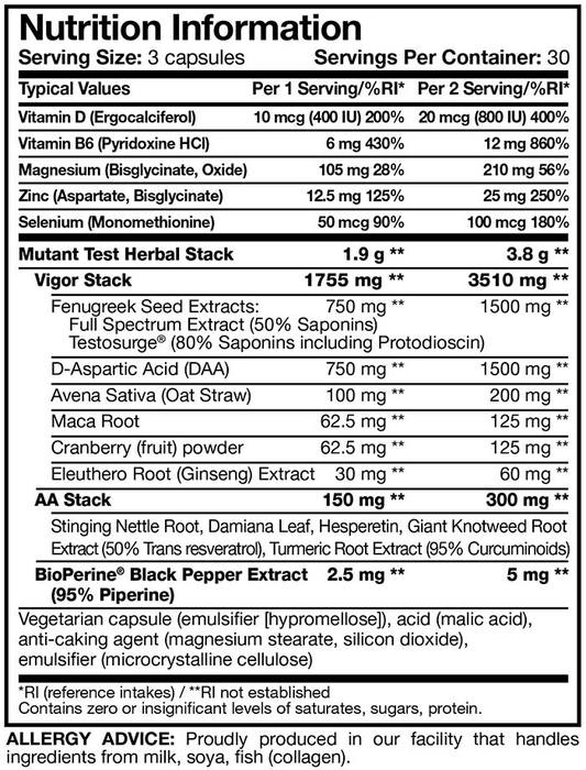 Mutant Test 90 Tablets