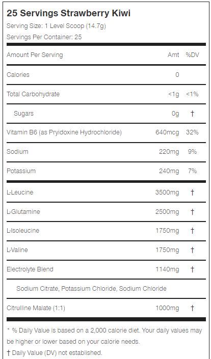Scivation Xtend Natural Zero 25 Servings