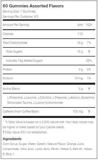 Optimum Nutrition 氨基酸能量软糖 60 粒 多种口味