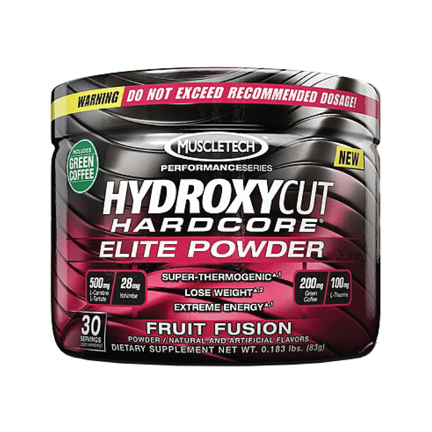 MuscleTech Hydroxycut Hardcore Elite Powder 30 份