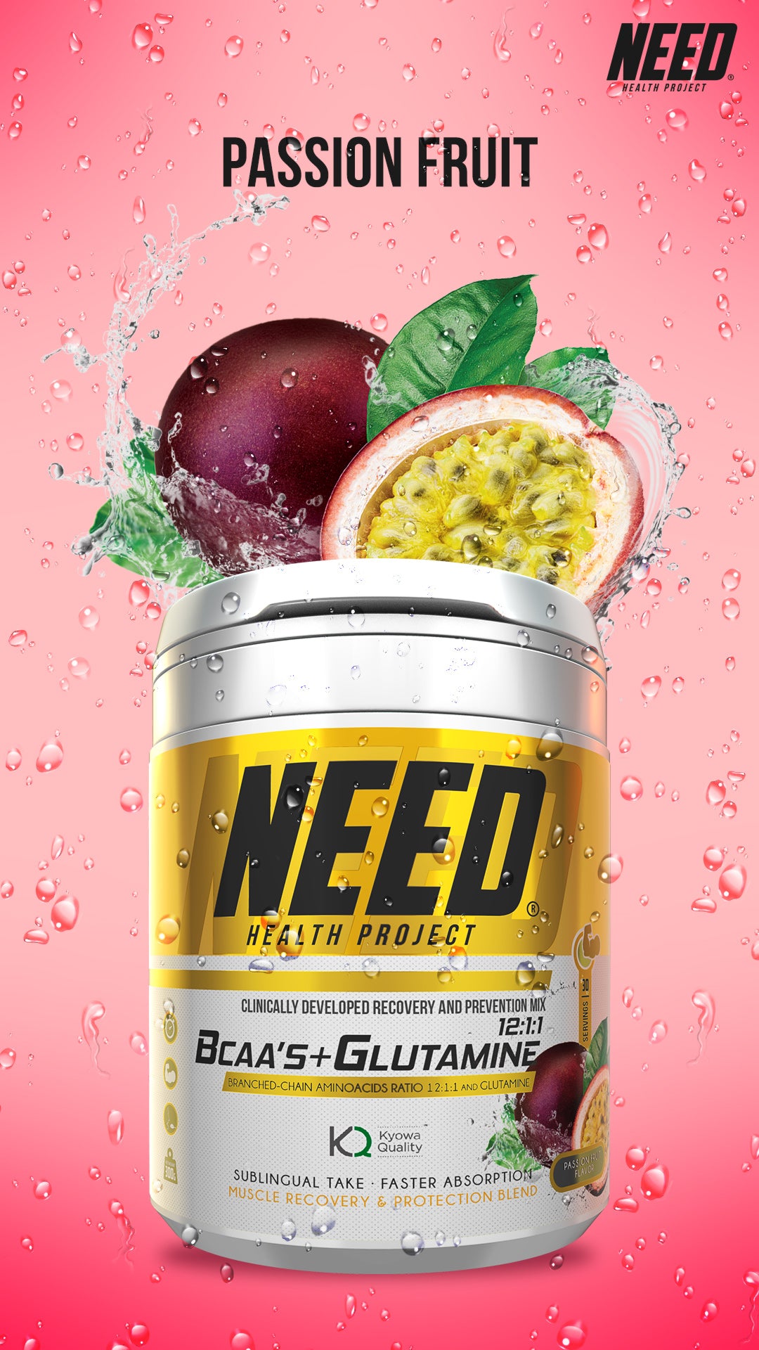 NEED BCAAS & GLUTAMINE 30 Servings