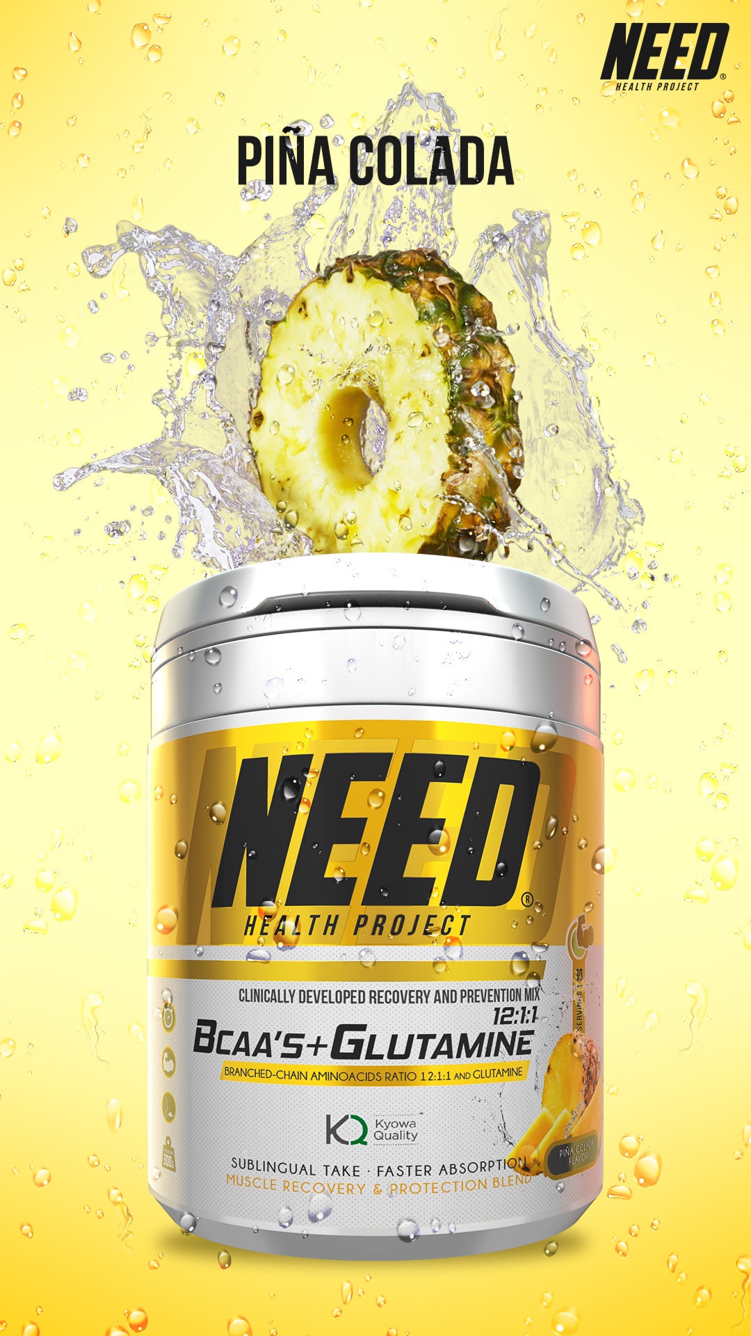 NEED BCAAS & GLUTAMINE 30 Servings