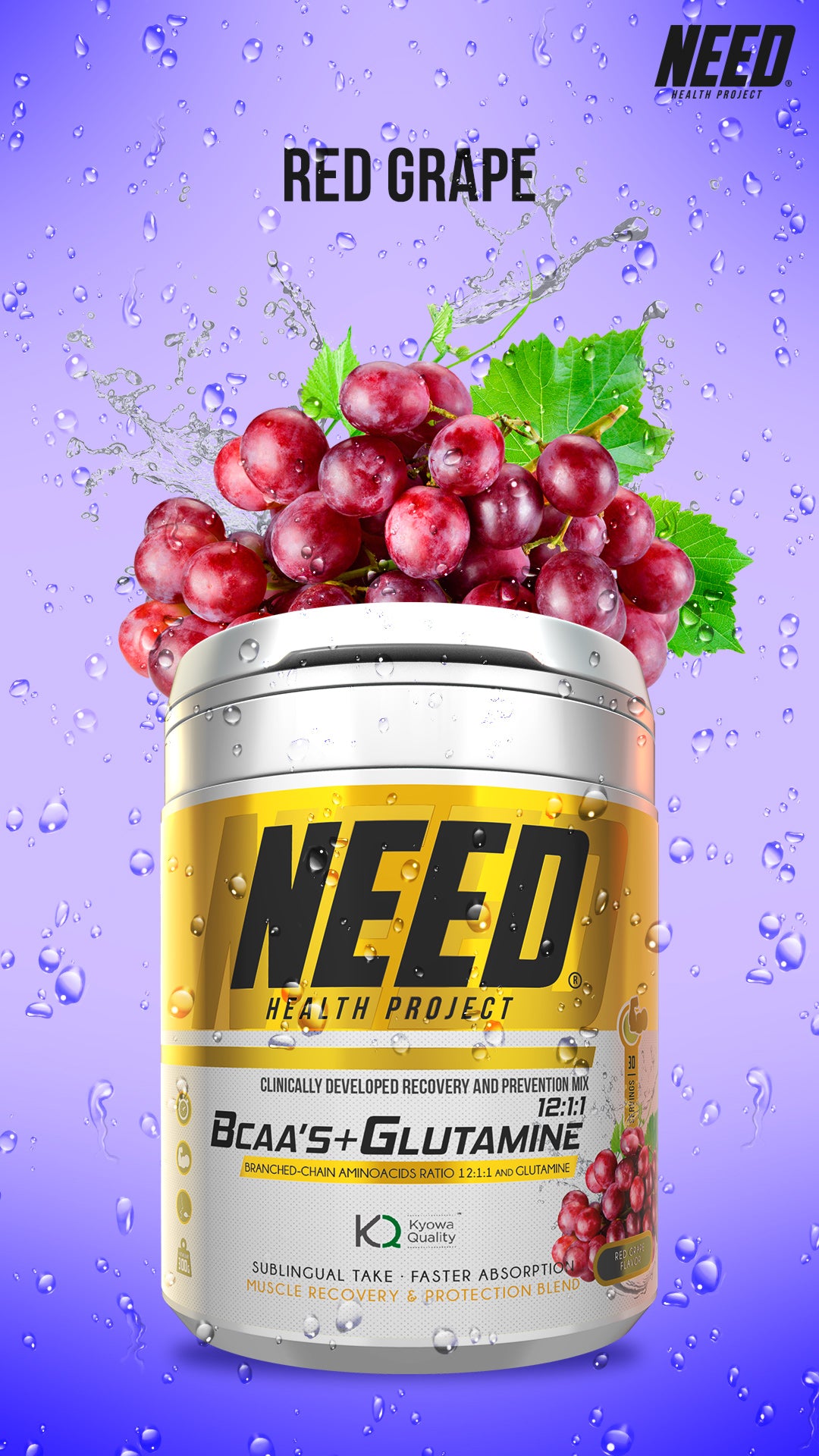 NEED BCAAS & GLUTAMINE 30 Servings