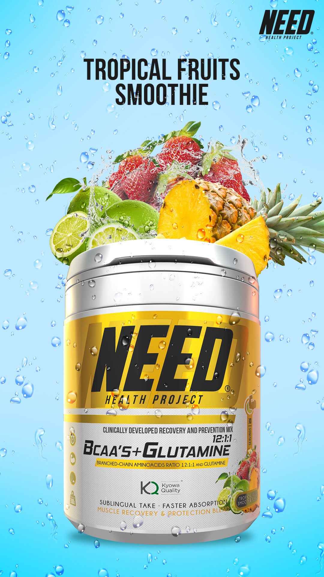 NEED BCAAS & GLUTAMINE 30 Servings