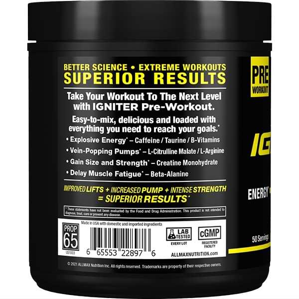 IGNITER SPORT PRE WORKOUT - 50 Servings