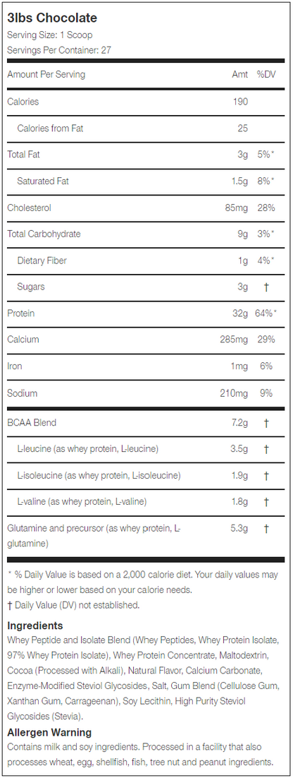 MuscleTech Premium 100% Whey Protein Plus Isolate 3lbs