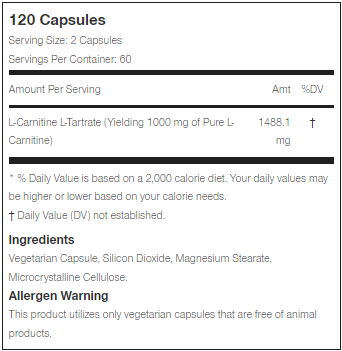 Nutrex Lipo-6 Carnitine 120 Capsules