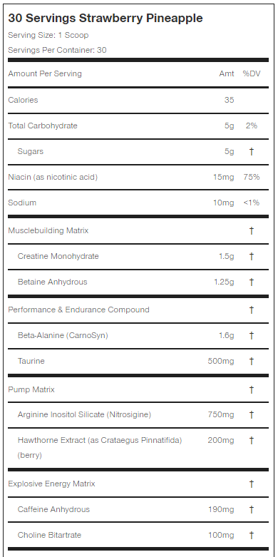 MuscleTech Vapor X5 Next Gen 30 Servings